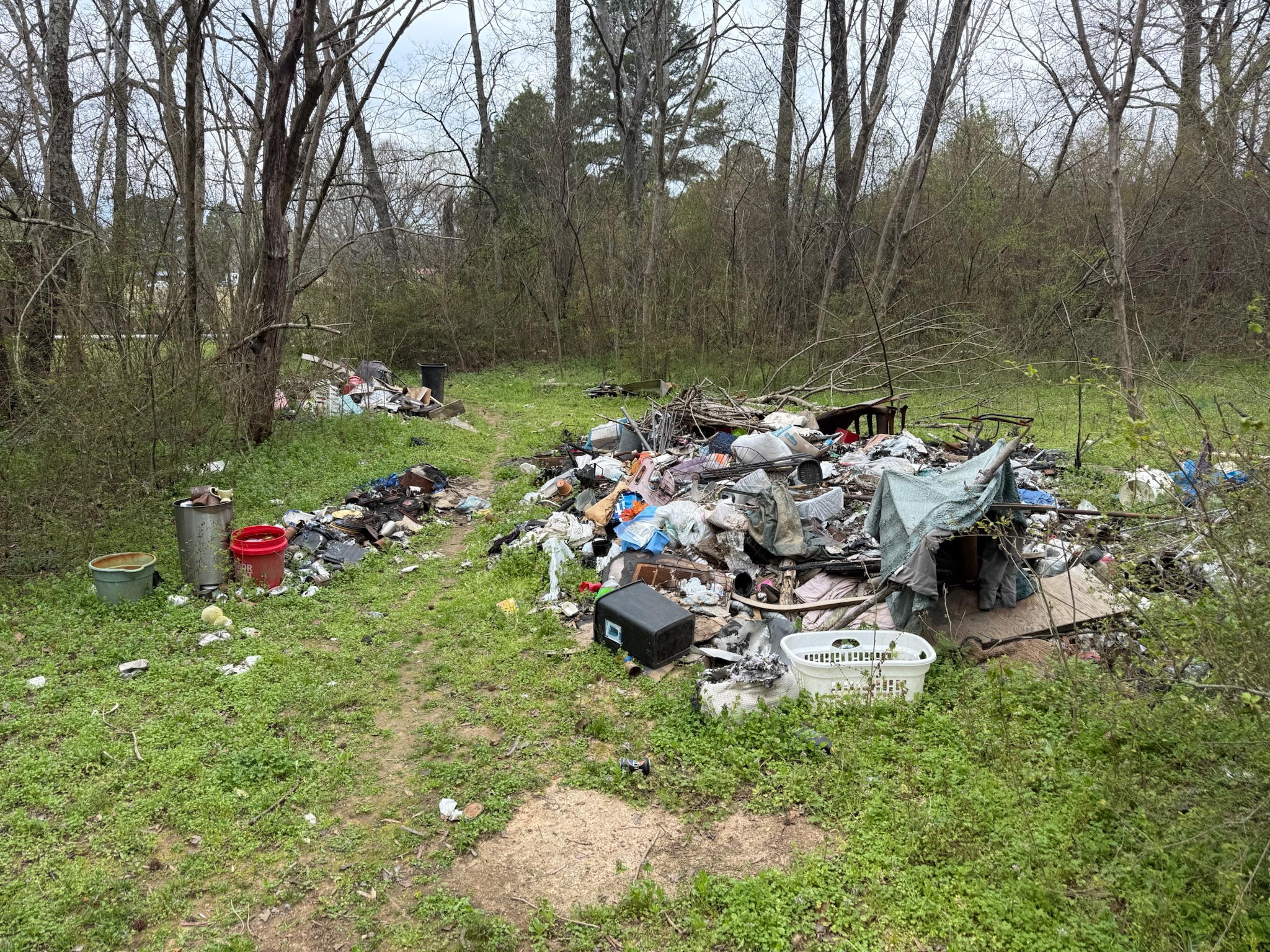 Large item cleanup before hauling